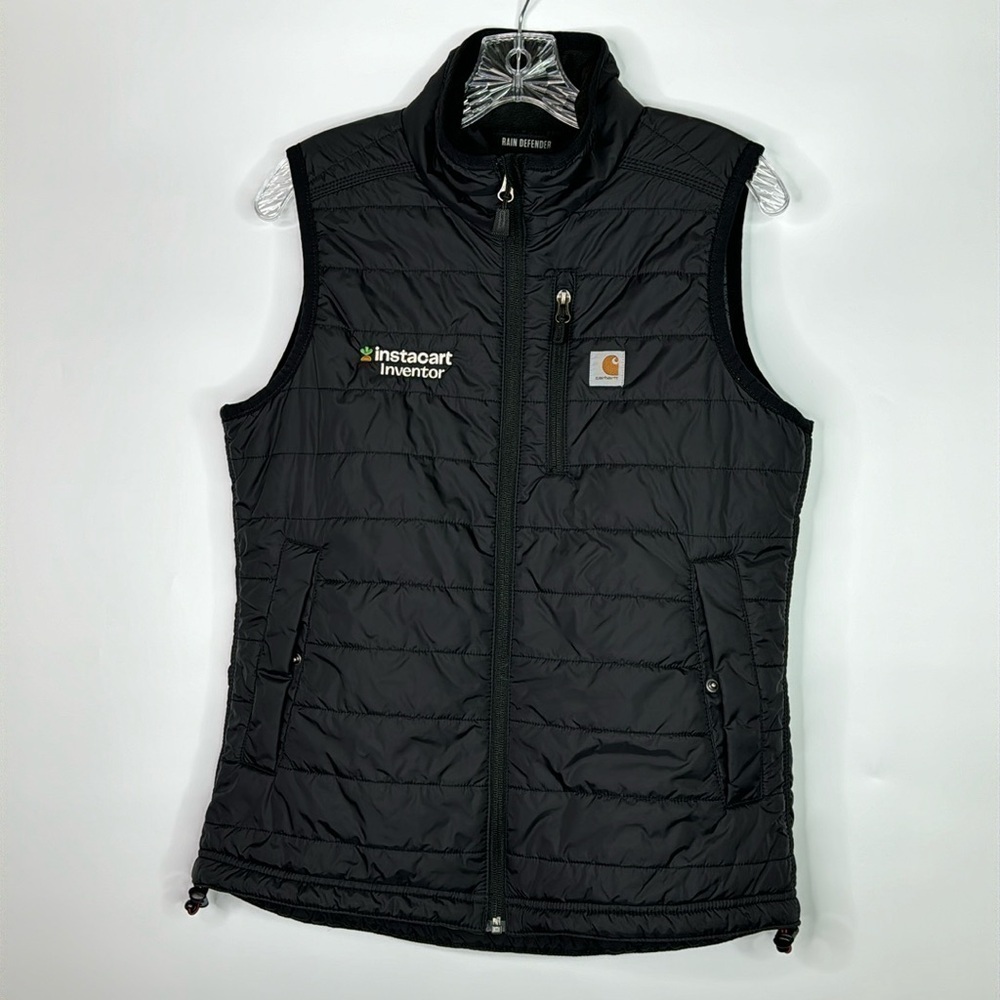 Carhartt Branded Black Rain Defender Relaxed Fit Vest Small